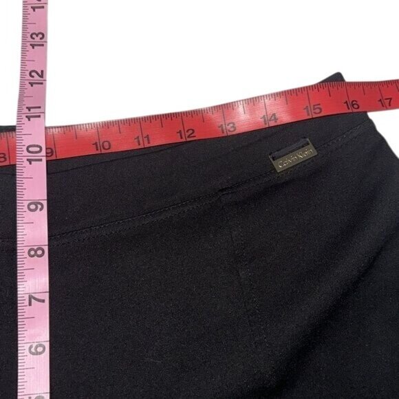 Calvin Klein Womens Black Power Stretch Slim Fit Pants Size 14 - Picture 10 of 11